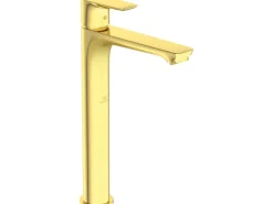 Outlet Ideal Standard Waschtischarmatur Connect Air verl.Sockel o.Ablaufg. Brushed Gold