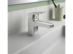 Ideal Standard Waschtischarmatur Ceraplan Chrom o. Ablaufgarnitur BlueStart H60< Einhebelmischer