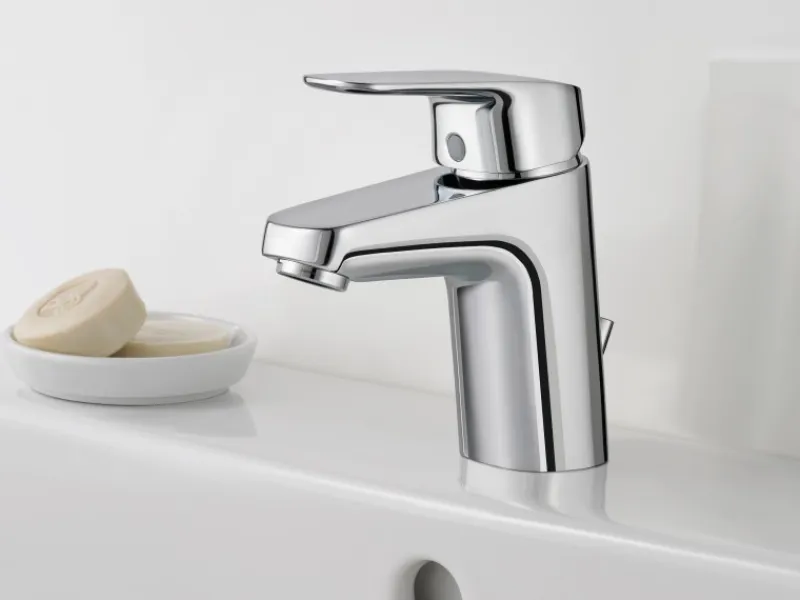 Ideal Standard Waschtischarmatur Ceraflex mit Kunststoff-Ablaufgarnitur Chrom< Einhebelmischer