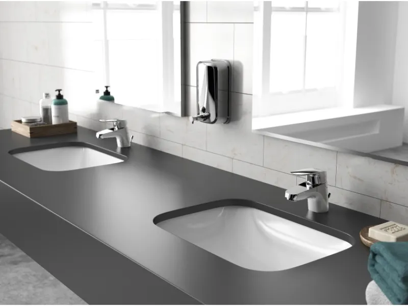 Ideal Standard Waschtischarmatur Ceraflex mit Kunststoff-Ablaufgarnitur Chrom< Einhebelmischer