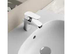 Ideal Standard Waschtischarmatur Ceraflex mit Kunststoff-Ablaufgarnitur Chrom< Einhebelmischer
