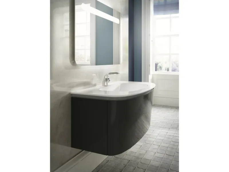 Ideal Standard Einhebelmischer<Waschtischarmatur Melange mit Kupfer-Rohre Chrom