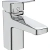 Ideal Standard Waschtischarmatur Ceraplan Chrom o. Ablaufgarnitur BlueStart H75< Einhebelmischer