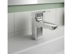 Ideal Standard Waschtischarmatur Ceraplan Chrom o. Ablaufgarnitur BlueStart H75< Einhebelmischer