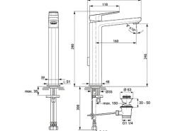 Sale Ideal Standard Waschtischarmatur Tonic II verlängerter Sockel Chrom