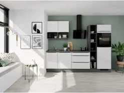 Impuls Küchen Einbauküchen<Küchenzeile IBZ4280P7 280 cm ohne E-Geräte