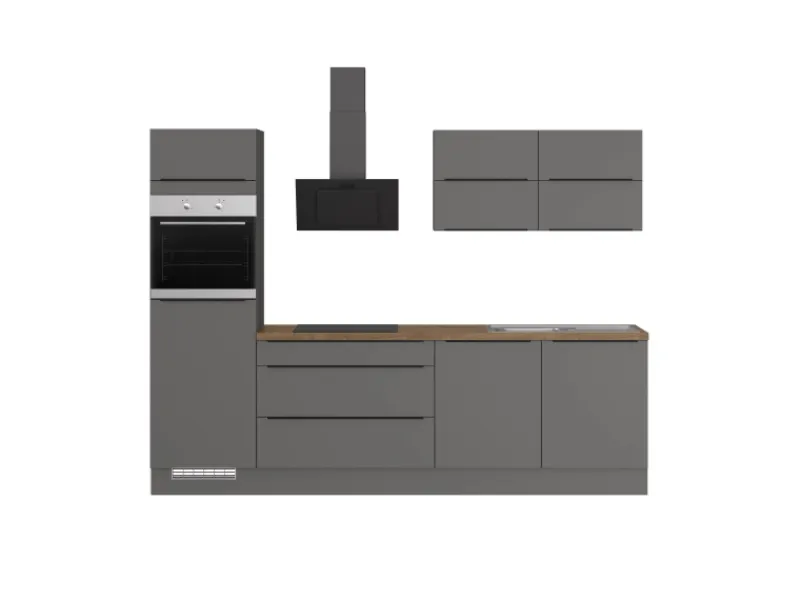 Impuls Küchen Küchenzeile IKZ12806L 280 cm mit E-Geräten< Winkelküchen|Einbauküchen