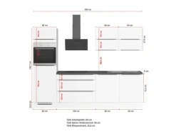 Impuls Küchen Küchenzeile IKZ12806L 280 cm mit E-Geräten< Winkelküchen|Einbauküchen