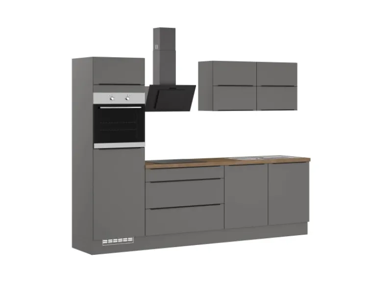 Impuls Küchen Küchenzeile IKZ12806L 280 cm mit E-Geräten< Winkelküchen|Einbauküchen