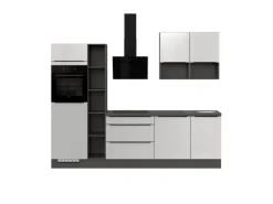 Impuls Küchen Einbauküchen<Küchenzeile IBZ42807P 280 cm ohne E-Geräte