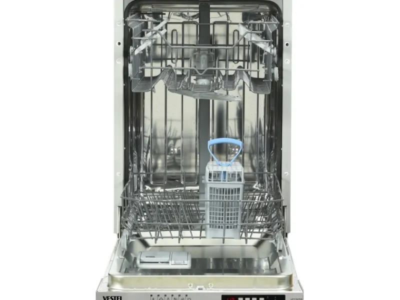 Clearance Impuls Küchen Küchenzeile IKZ1215R4 215 cm Hochglanz mit E-Geräten Weiß