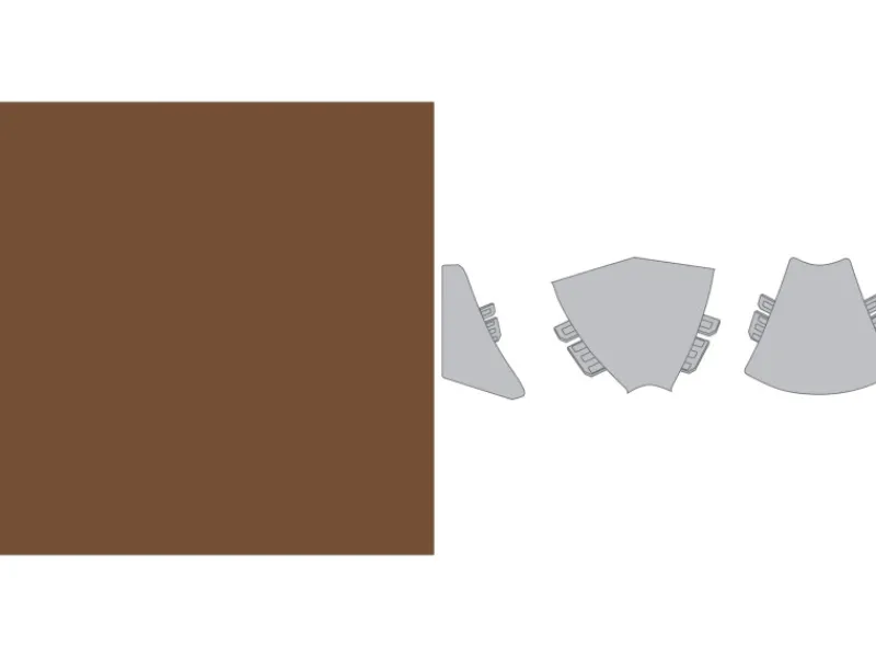 Küchenrückwände<Innenecke System Plus Maroon (Maroon)