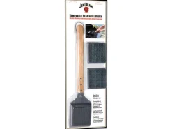 Jim Beam Pfannen|Kochfelder<Grillbürste Edelstahl Holzgriff Parawood Inkl. 2 Wechselköpfe