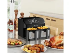 Juskys 2 Zonen Heißluftfritteuse 9L< Haushaltsgeräte