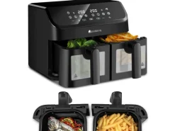Juskys 2 Zonen Heißluftfritteuse 9L< Haushaltsgeräte