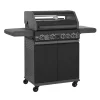 Juskys BBQ Gasgrill Savannah mit 4 Brennern & 1 Seitenbrenner< Kochfelder|Pfannen