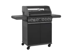 Juskys BBQ Gasgrill Savannah mit 4 Brennern & 1 Seitenbrenner< Kochfelder|Pfannen