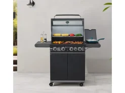 Juskys BBQ Gasgrill Savannah mit 4 Brennern & 1 Seitenbrenner< Kochfelder|Pfannen