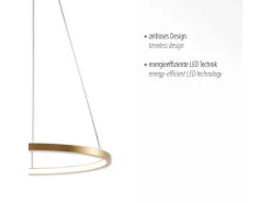 Best Just Light. Just Light Pendelleuchte Circle Gold Ø 40 cm