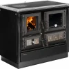 Justus Küchenofen Rustico 90 2.0 Stahl Schwarz 7 kW< Kochfelder