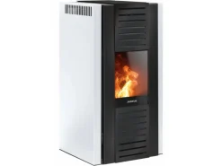 Justus Kühlschränke<Pelletofen Sirkos Aqua 2.0 Stahl 9,4 kW wasserführend