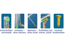 New Juwel Wäschespinne Novaplus 600 Easy Silber-Grün