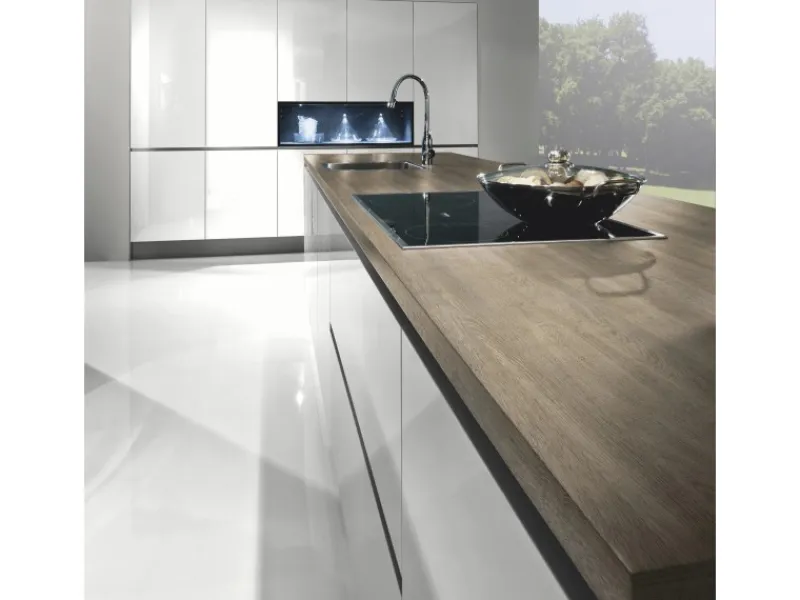 Outlet Kaindl Arbeitsplatte 260 cm x 60 cm x 2,8 cm Eiche Quarz