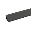 Küchenrückwände<Kaindl Wandanschlussprofil 300 cm x 2,4 cm Anthrazit