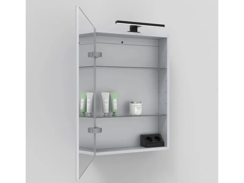 Einbauküchen<kalb Avena Angewinkelte Steckdose Mit 2x 230VAC Ausgang Schwarz inkl. Bohrschablone