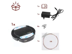 New kalb DualCharge 10W Drahtlos Ladegerät Mit 15W USB Ausgang Unterbau Bis 30 mm Unsichtbar Induktionsladegerät Mit Lüfter Netzteil 1200 mm Kabel