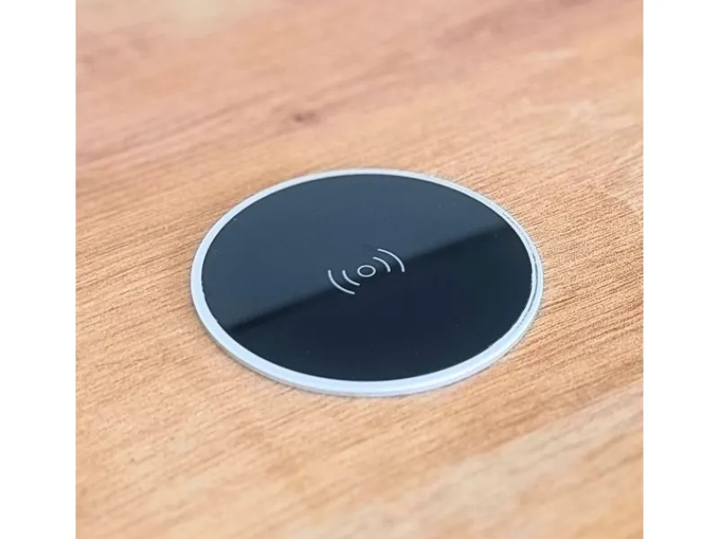Haushaltsgeräte<kalb 15W Einbau Drahtlos Ladegerät USB-C Druchmesser 60mm Schnell Ladestation für Smartphones Möbel Induktion Schnellladegerät Wireless Charger Platio
