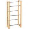 Outlet Karat Bambus-Flaschenkastenständer Flash - Robustes Lagerregal für Büro, Küche, Garage oder Flur - 112 x 56 x 32 cm