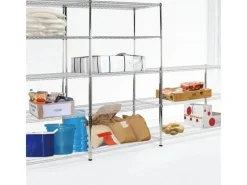 Karat Küchenregale<Gitterregal Everest 350 kg Belastbarkeit 5 Böden Verchromt 90 x 45 x 200 cm