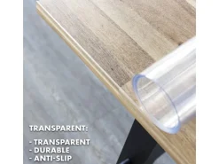 Karat Tischfolie Imperial Transparent Mattiert mit Abgeschrägter Kante 50 x 130 cm< Kücheninseln