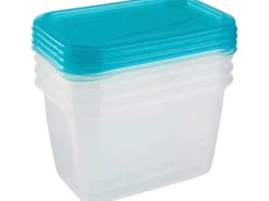 Online Keeeper Frischhaltedose Fredo Fresh Transparent-Blau 4 x 0,75 l