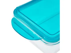 Best Keeeper Frischhaltedose Tino 22,5 cm x 13,5 cm x 6,5 cm Transparent-Blau
