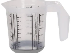 Keeeper Küchenhelfer<Messkanne Massimo mit Anti-Rutsch-Funktion 500 ml Nordic Grau