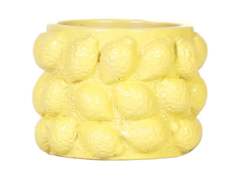 Clearance Keramik-Übertopf Citrus Ø 9 cm x 10 cm Farbauswahl