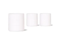 Clearance Keramik-Übertopf Pastel Ø 6 cm x 5 cm Weiß