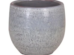New Keramik-Übertopf Roleto Ø 15 cm x 13 cm Türkis