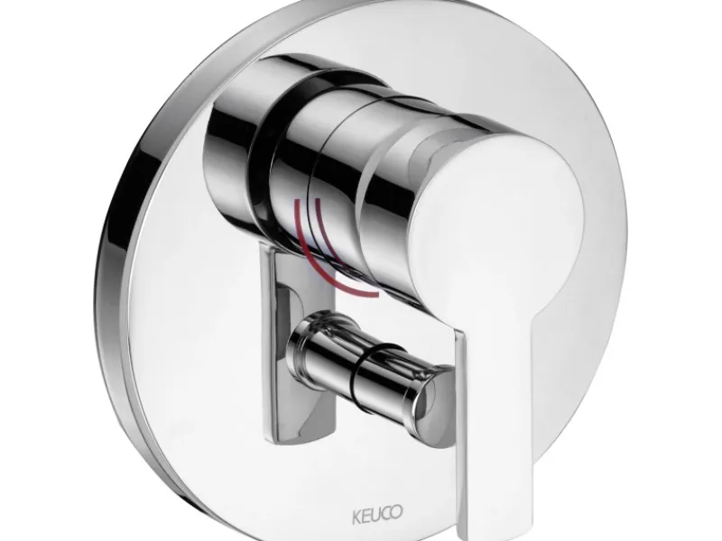 Clearance Keuco Einhebel-Wannenmischer Plan blue 53972 Chrom
