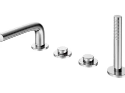 Keuco 4-Loch-Wannenarmatur Edition 400 51530 Chrom 220 mm Auslauf< Einhebelmischer