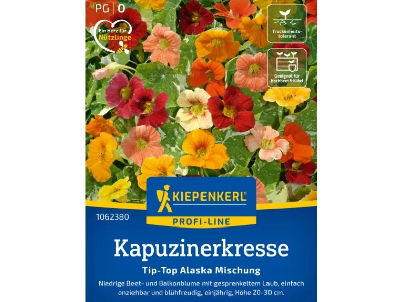 Discount Kiepenkerl Kapuzinerkresse "Tip Top Alaska Mischung" Mehrfarbig