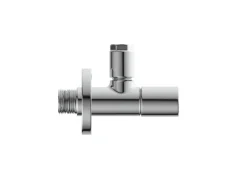 Kirchhoff Eckventil DEV-1WK mit Rosette 21 mm (1/2"AG) x 10 mm Chrom< Kühlschränke