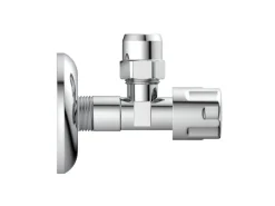 Kirchhoff Ersatzteile Küchenarmatur<Eckventil mit Schubrosette 16,7 mm (3/8"AG) x 10 mm Chrom