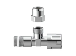 Kirchhoff Ersatzteile Küchenarmatur<Eckventil mit Schubrosette 16,7 mm (3/8"AG) x 10 mm Chrom