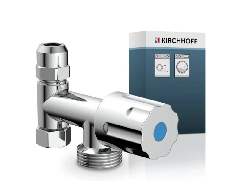 Kirchhoff Zubehör Für Küchenarmatur<GA-Zusatzventil 15 mm (3/8"IG) x 26,4 mm (3/4"AG) x 16,7 mm x 10 mm