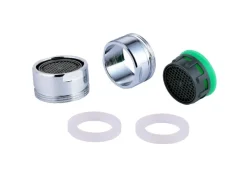 Kirchhoff Ersatzteile Küchenarmatur<Mischdüse Eco-Save 7,5 l/min M24AG Chrom 2 Stück