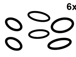 Kirchhoff O-Ring-Sortiment Gummi Diverse Größen Schwarz 6 Stück< Ersatzteile Küchenarmatur