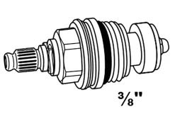 Kirchhoff Ventiloberteil 10 mm (3/8") ohne Griff< Zubehör Für Küchenarmatur